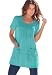 Denim 24/7 Women's Plus Size Trapeze Tunic With 2 Pockets