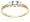 14k Yellow Gold Round 3-Stone Diamond Ring (1/4 cttw, I-J Color, I1-I2 Clarity), Size 6