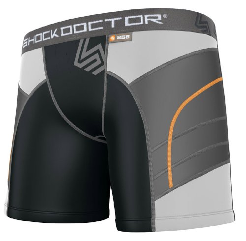 Shock Doctor 258 Ultra Double Compression Sliding Shorts Black Girls'/Women's