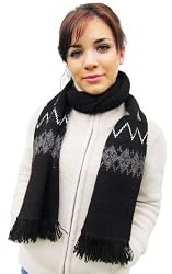 Handmade Pure Alpaca Natural Fiber Scarf (Extra Large) [Apparel]