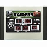 Oakland Raiders Alarm Clock Desk Scoreboard