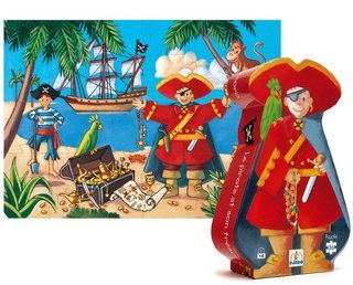 41GcEnMiBKL The Pirate And His Treasure Silhouette Puzzle by Djeco