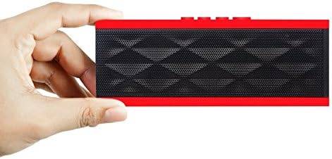 Piner Magicbox Classic Portable Wireless Bluetooth Speaker,Powerful Sound with build in Microphone,Works for iPhone, iPad Mini, iPad 4/3/2, Samsung and other Smart Phones and MP3 Players(Black&amp;Red)