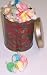 Scott's Cakes Assorted Nougat Salt Water Taffy in a Holly Can Image