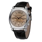 Emporio Armani Watch Mens Leather Strap AR0286 - WW by Armani