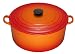Le Creuset Cast Iron Round Casserole, Volcanic, 30 cm