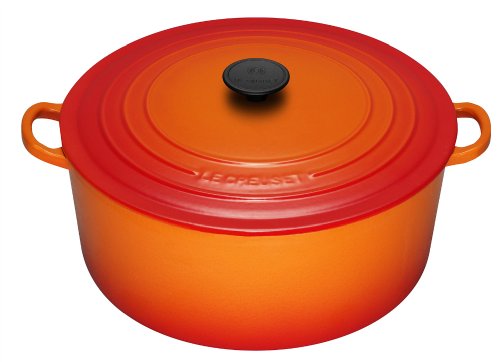Le Creuset Cast Iron Round Casserole, Volcanic, 30 cm