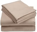 Pinzon 170-Gram Bamboo Flannel Queen Sheet Set, Tan