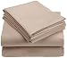 Pinzon 170-Gram Bamboo Flannel Queen Sheet Set, Tan