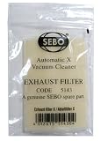 Sebo X series upright vacuum cleaner exhaust filter 5143