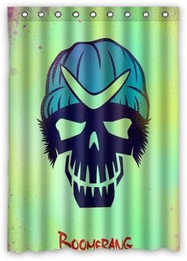 Daniellestore Captain Boomerang Suicide Squad Art Window Treatment Thermal Insulated Solid Grommet Blackout Curtains/Drapes for Bedroom (1 Panel,52x72 inches)