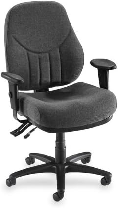 Wholesale CASE of 2 - Lorell Baily Series High-Back Multi-Task Chairs-Multi-Task Chair,High-Back,26-7/8"x26"x39"-42"-1/2",Gray
