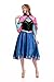 Disney Frozen Inspired Anna Winter Dress Adult Costume Halloween Cosplay S-XL