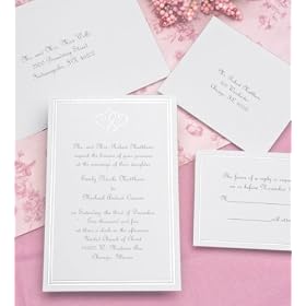 Platinum Hearts Invitation Kit