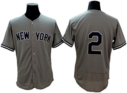 Men's Derek Jeter New York Yankees Baseball Jersey-Gray 40