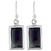  : STERLING SILVER ABALONE DROP EARRINGS