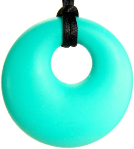 Mother Approved Buyers Love Our Teething Necklace Baby Turquoise Donut Because It's Easy To Clean