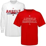 Los Angeles Angels of Anaheim Red 3-in-1 Short Sleeve/Long Sleeve Tee Package Set
