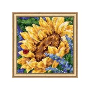 Dimensions-Needlepoint-Sunflower-And-Ladybug