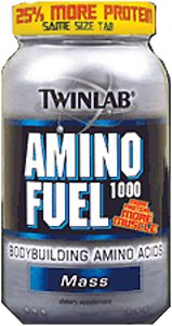 Twinlab Amino Fuel 1000 Body Building Amino Acids, Lean Muscle, 250 Tablets