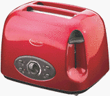 Betty Crocker Appliances BR-602U Red 2-Slice Toaster