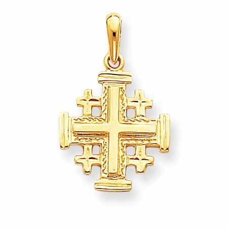 14k Jerusalem Cross Pendant
