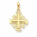 14k Jerusalem Cross Pendant