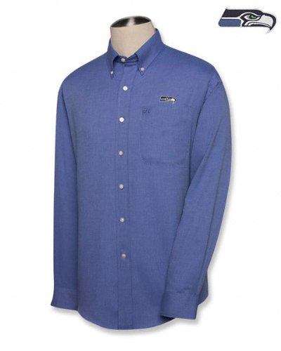 Seattle Seahawks Long Sleeve Nailshead Woven Shirt