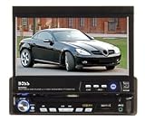 Boss Audio BV9980RDS 7-Inch In-Dash DVD Receiver with Motorized Flip Out Widescreen/Touchscreen Monitor