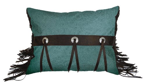 HiEnd Accents Cheyenne Accent Pillow, Turquoise