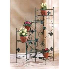 Metal Ivy Design Plant Stand - Style 34764 by Gift Warehouse