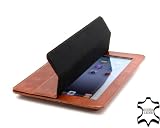 StilGut Couverture Case Tasche aus feinstem Leder für Apple iPad 2 unterstützt Smart-Cover Funktion in cognac – Version 2