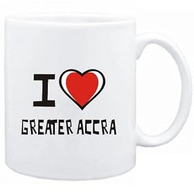 Mug White "I love Greater Accra " Cities