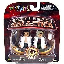 Battlestar Galactica Modern Minimates 2-Pack Series 4 Doc Cottle & Laboratory Baltar
