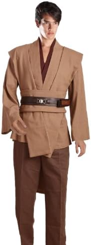 Trust Vendor Cosplay Costume Luke Skywalker Adult Costume Coffee Version,Men-Large
