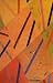 Hellenic Orange Modern Rugs Chopsticks 8' x 11' Area Rug