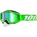 100% Racecraft Adult Snowmobile Goggles - Organic 2/Green Vented Lens/One Size