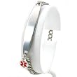 Medical ID Information Bracelet Stainless Steel 7"