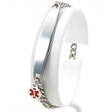 Bracelet Medical ID Info Engravable Steel Jewelry 7