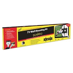 Bell’O 8320DB Low Profile Fixed or 5-Degree Tilting Wall Mount for Large Flat Panel Displays (Black)