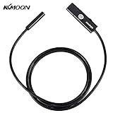 KKmoon 9mm 1m 2 in 1 USB内視鏡　6 LED調節可能　防水IP67　ボアスコープ検査カメラ　Android 携帯電話 PC対応