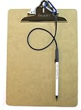 24 INCH PEN LEASH - CARABINER ATTACHES TO CLIPBOARD OR NOTEBOOK. (CLIPBOARD and NOTEBOOK NOT INCLUDED)