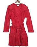 Lingerie - Ladies Fleece Hooded Robe, Red