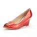 DREAM PAIRS CELESTE Women's Elegant Classic Open Toe Mid Heel Wedge Heel Pumps Shoes New