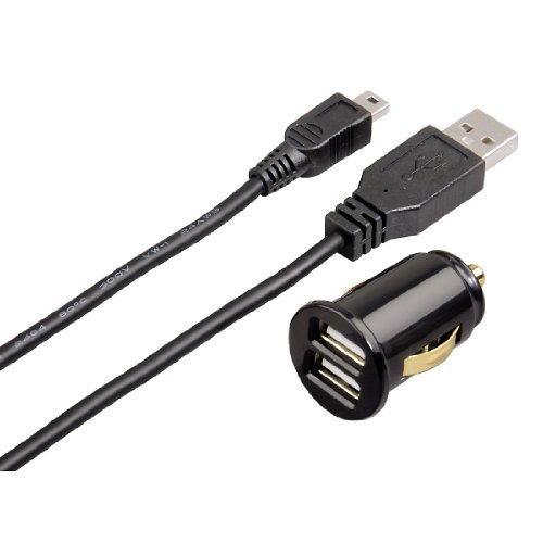 Hama Dual Piccolino USB Kfz Ladeger&auml;t und Mini-USB-Ladekabel Preisvergleich