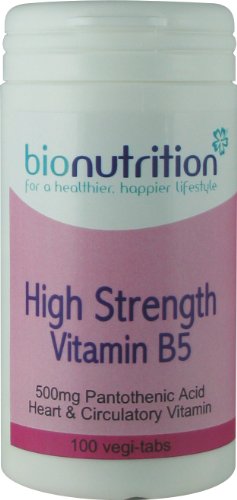 Bio Nutrition High Strength Vitamin B5 500mg