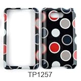 HTC Aria New Polka Dots on Black Hard Case/Cover/Faceplate/Snap On/Housing/ ....