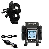 Archos Gmini XS 202 Auto Vent Holder with Car Charger - Uses Gomadic TipExchange