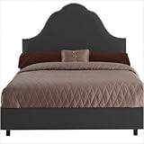 IMAGE OF Plain High Arch Bed in Black Size: King