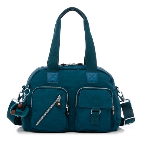 Kipling Defea Medium Handbag in Midnight Green 